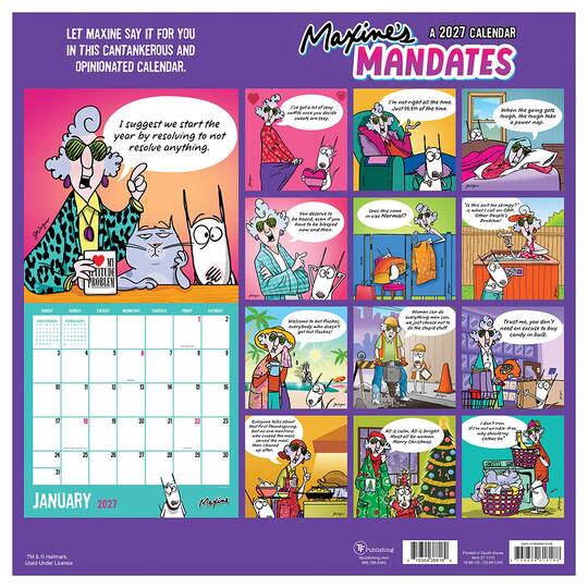 2027 Maxine Wall Calendar